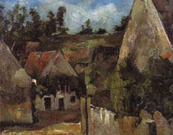 Paul Cezanne Crossroad of the rue Remy china oil painting image